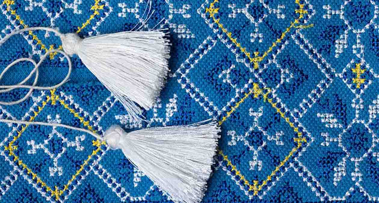 پارچه متقال برای گلدوزی