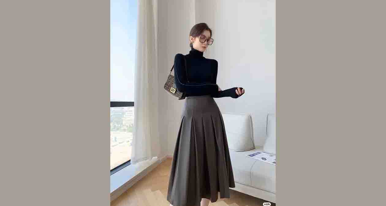پلیسه ی جعبه در دامن