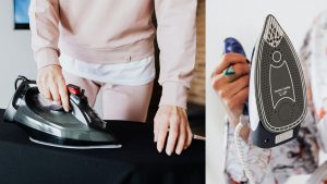 راه‌های از بین بردن برق اتو روی پارچه کرپ مشکی