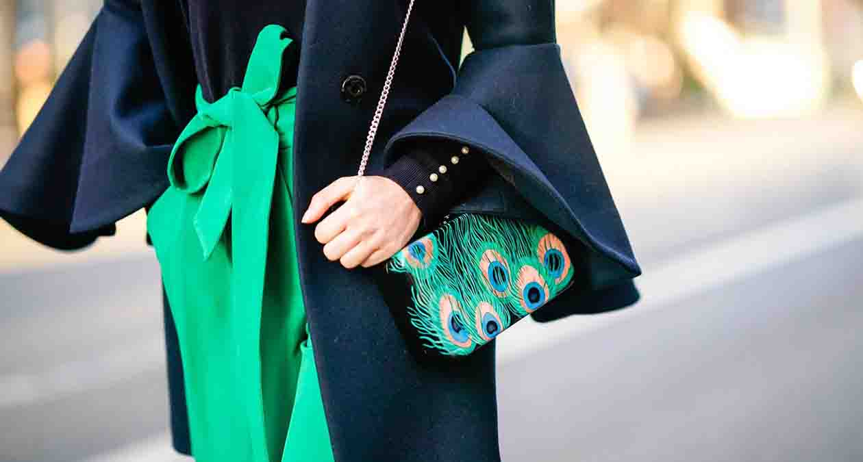 نمونهی استایل با رنگ آبی تیره و سبز