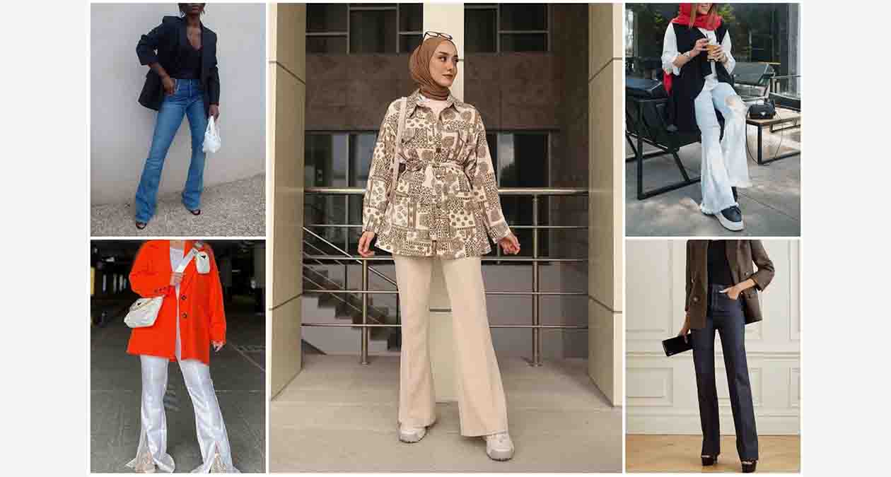 استایل با شلوار های بوت کات برای اجتماع