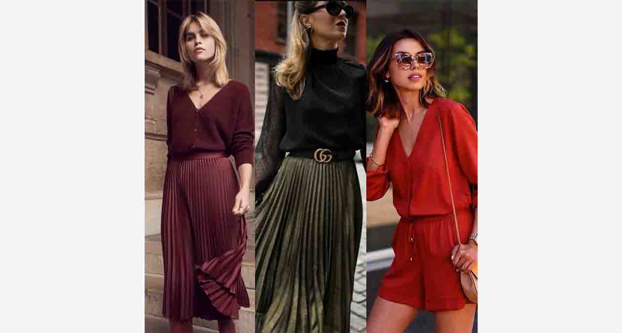 استایل یلدایی با شومیز و دامن