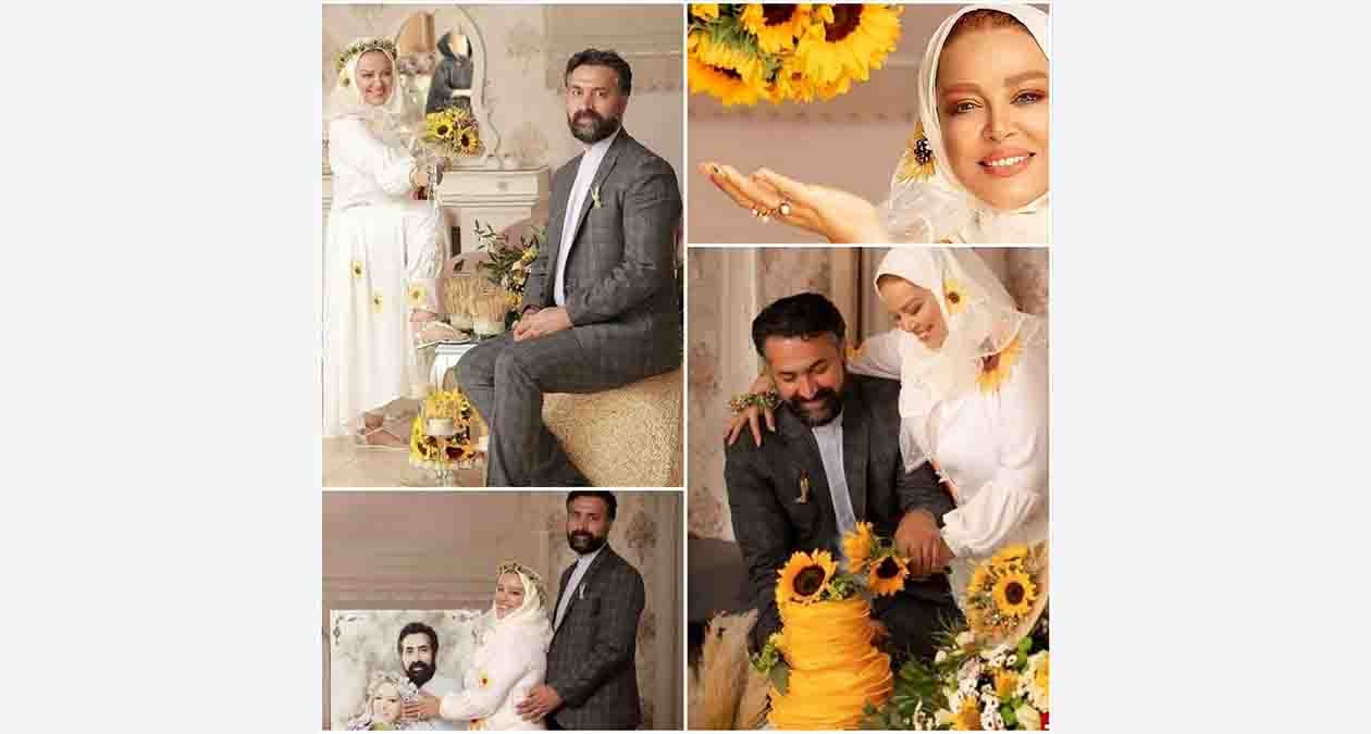 سالگرد ازدواج بهاره راهنما و تم آفتابگردان
