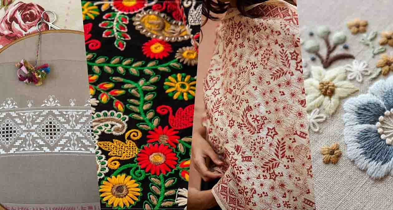 نمونه گلدوزی در ایران