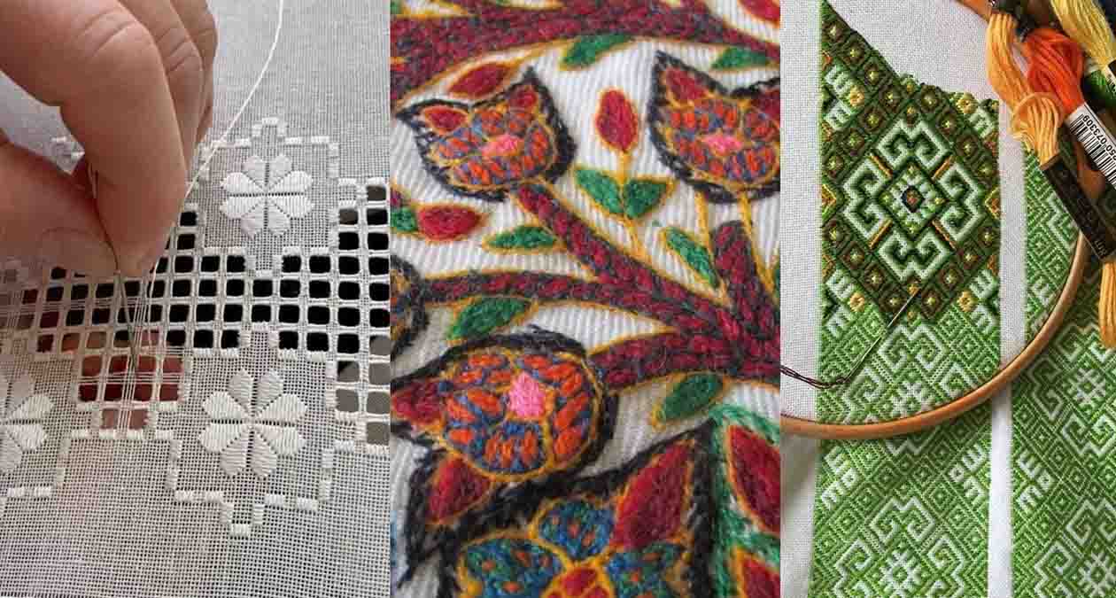 مدل‌های مختلف سوزن دوزی