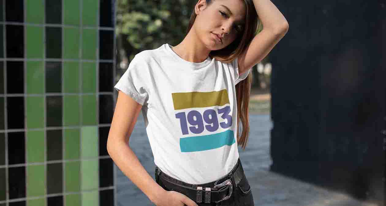 نمونه‌ی استایل کژووال با تیشرت چاپی