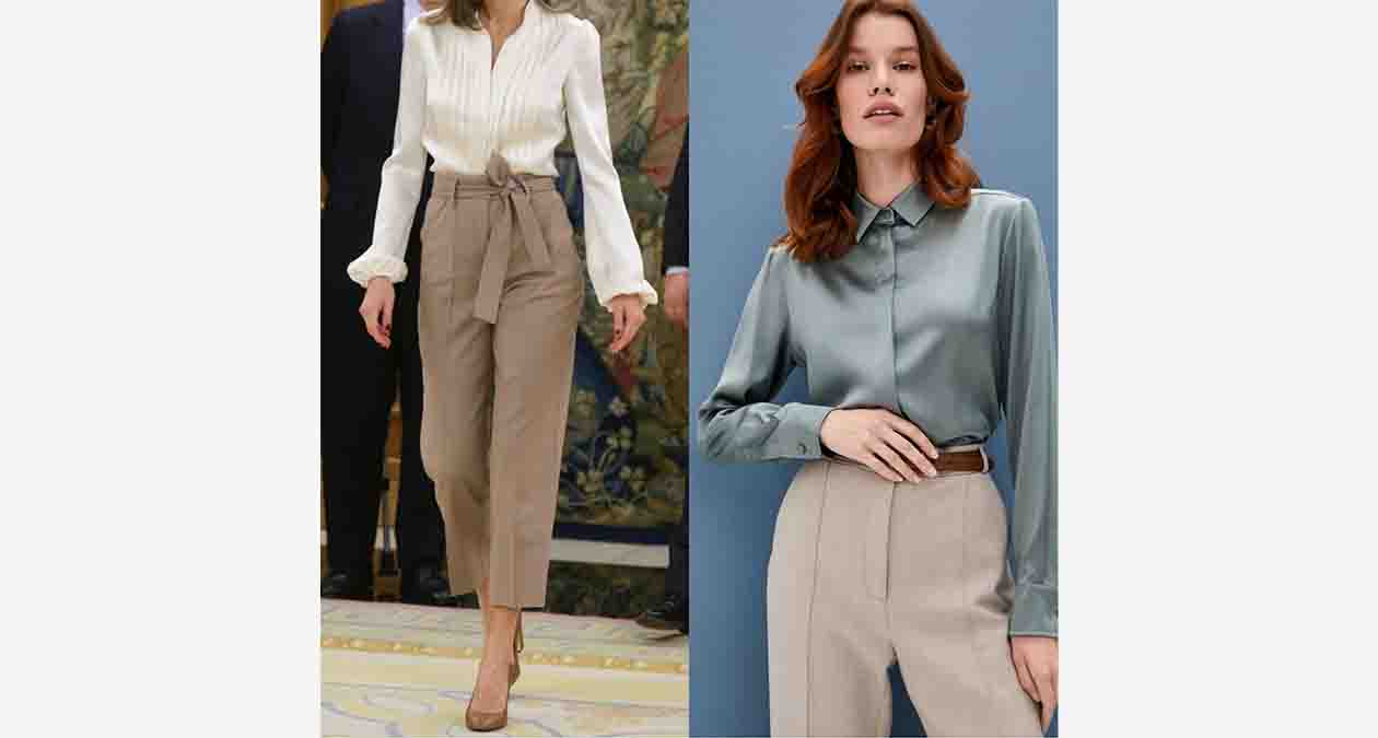 استایل با شلوار پارچه ای