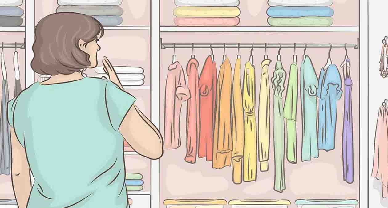 کنارگذاشتن لباس های نامناسب از کمد لباس
