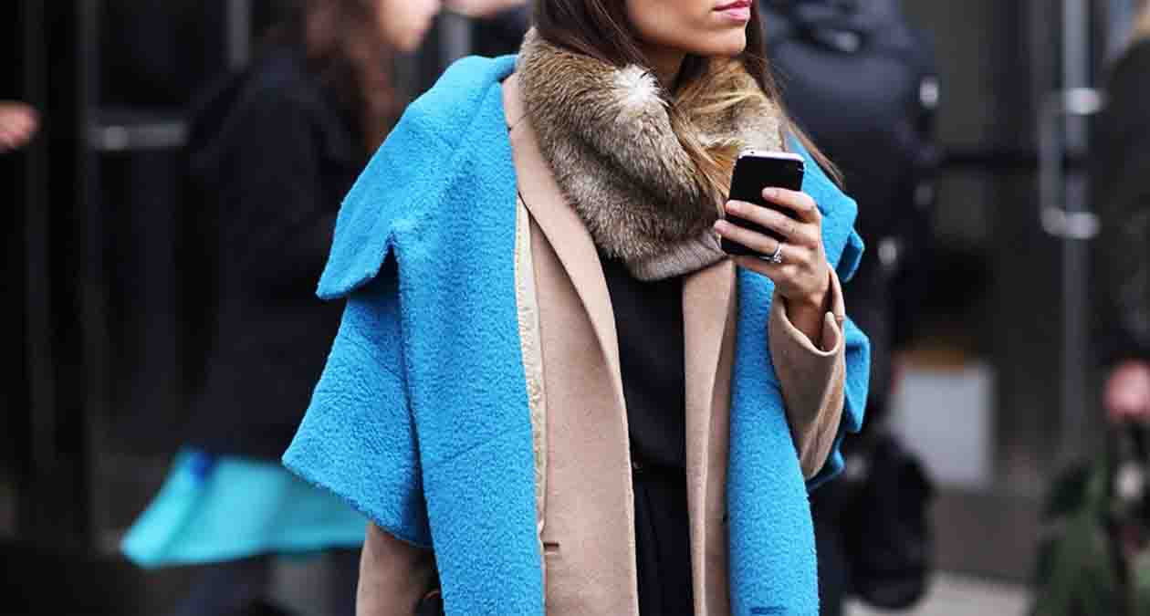 نمونهی استایل با ترکیب رنگ آبی و رنگهای خنثی