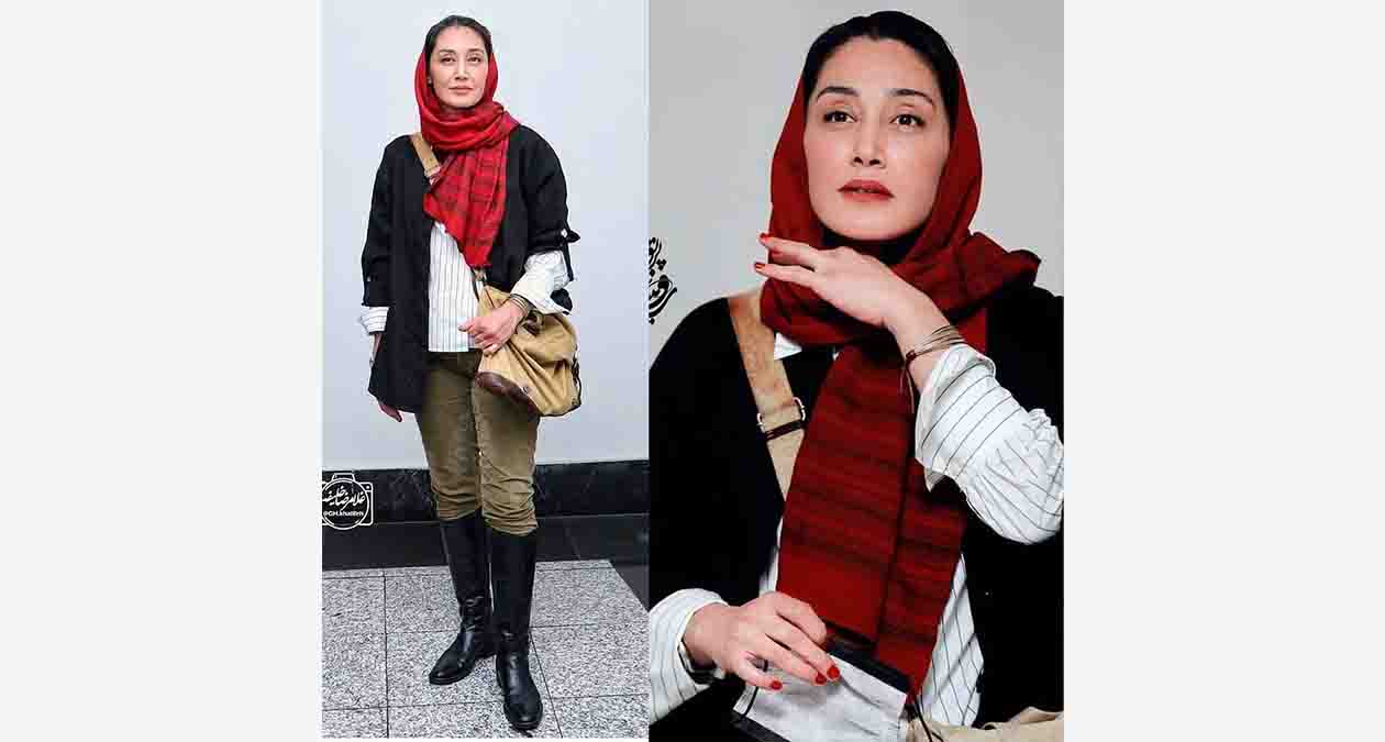استایل خاص هدیه تهرانی در اکران عمومی فیلم بی همه چیز