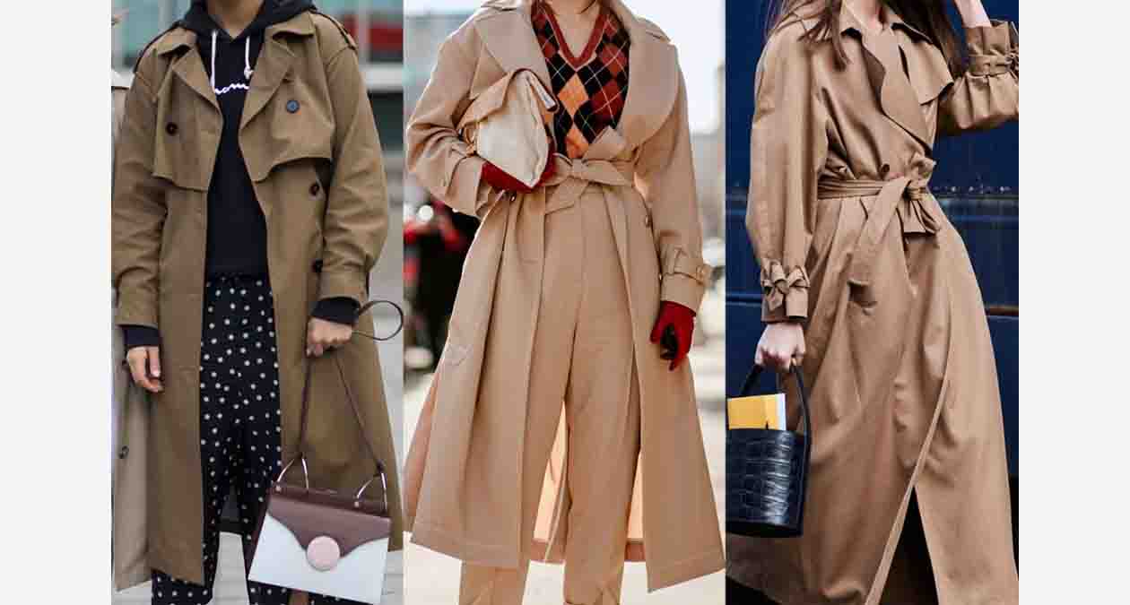 استایل های ترند با ترنچ کت