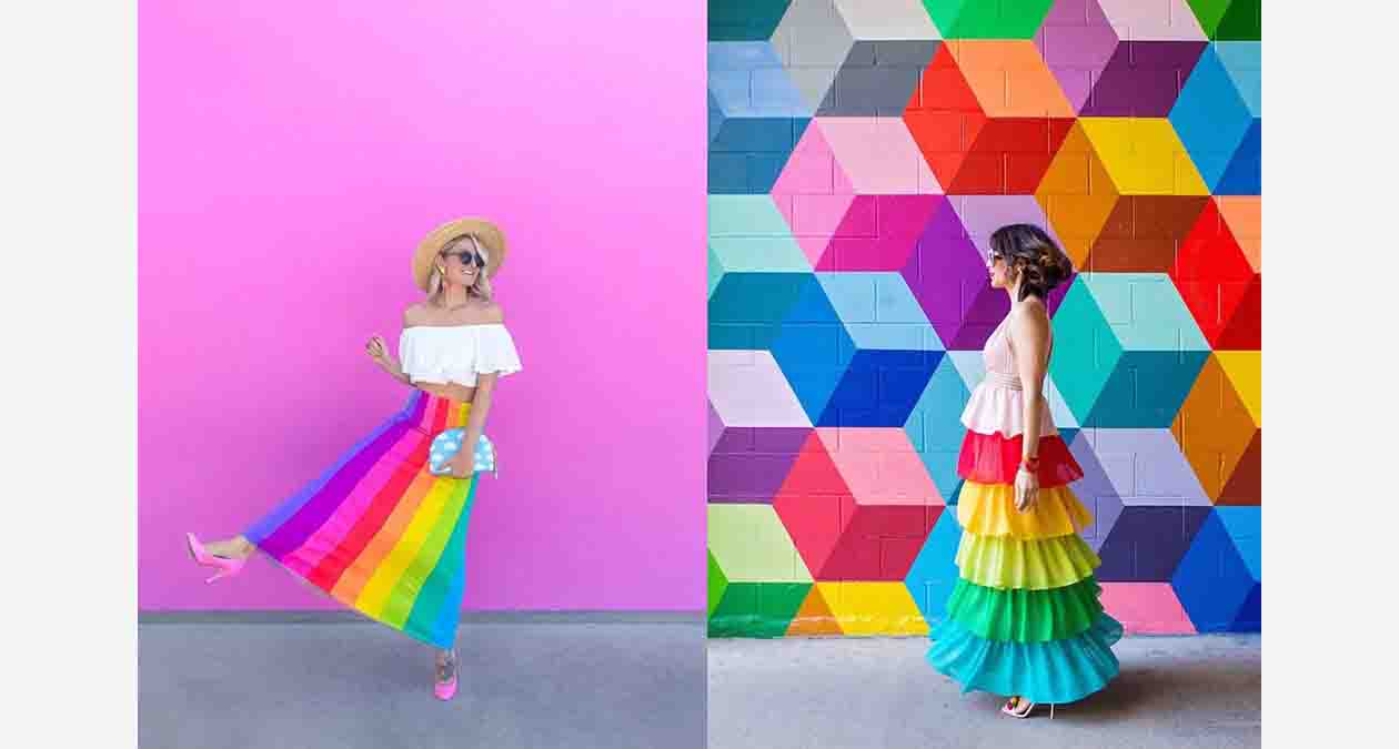 لباسهای رنگی در استایل ویمسیکال