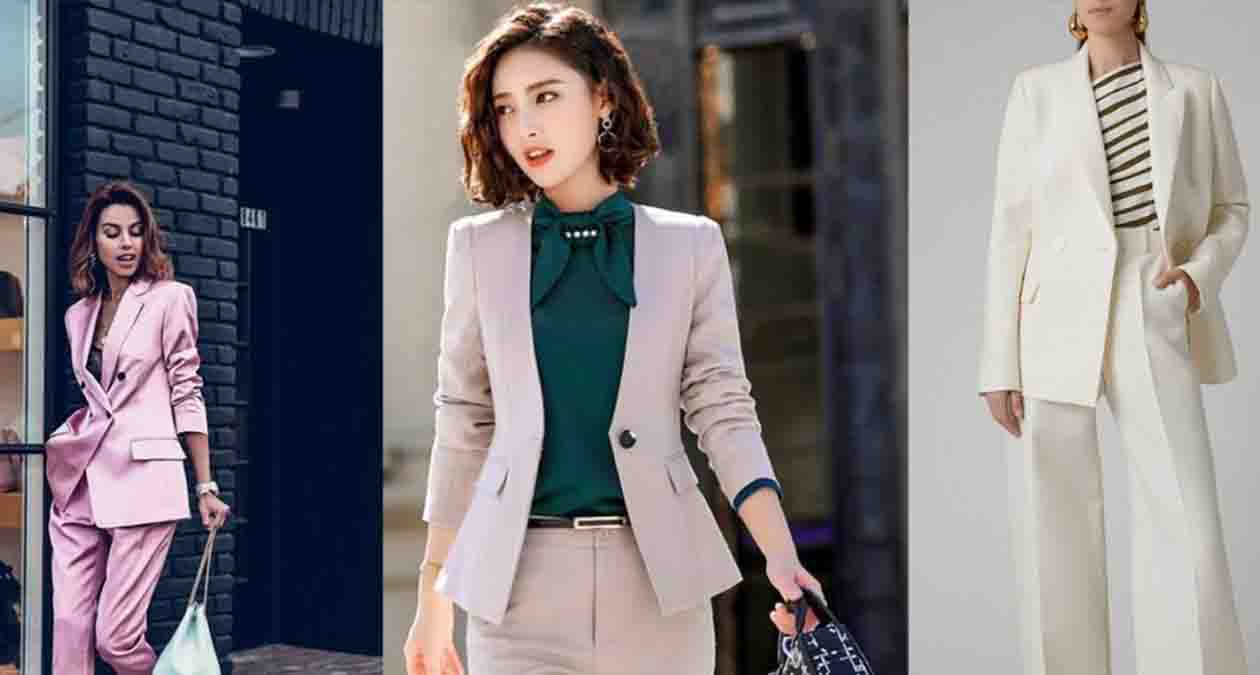 کت و شلوارهای زنانه رنگ روشن