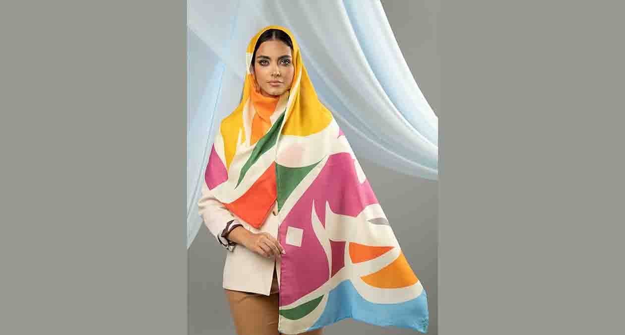 شالهای ابریشمی با طرحهای آبستره